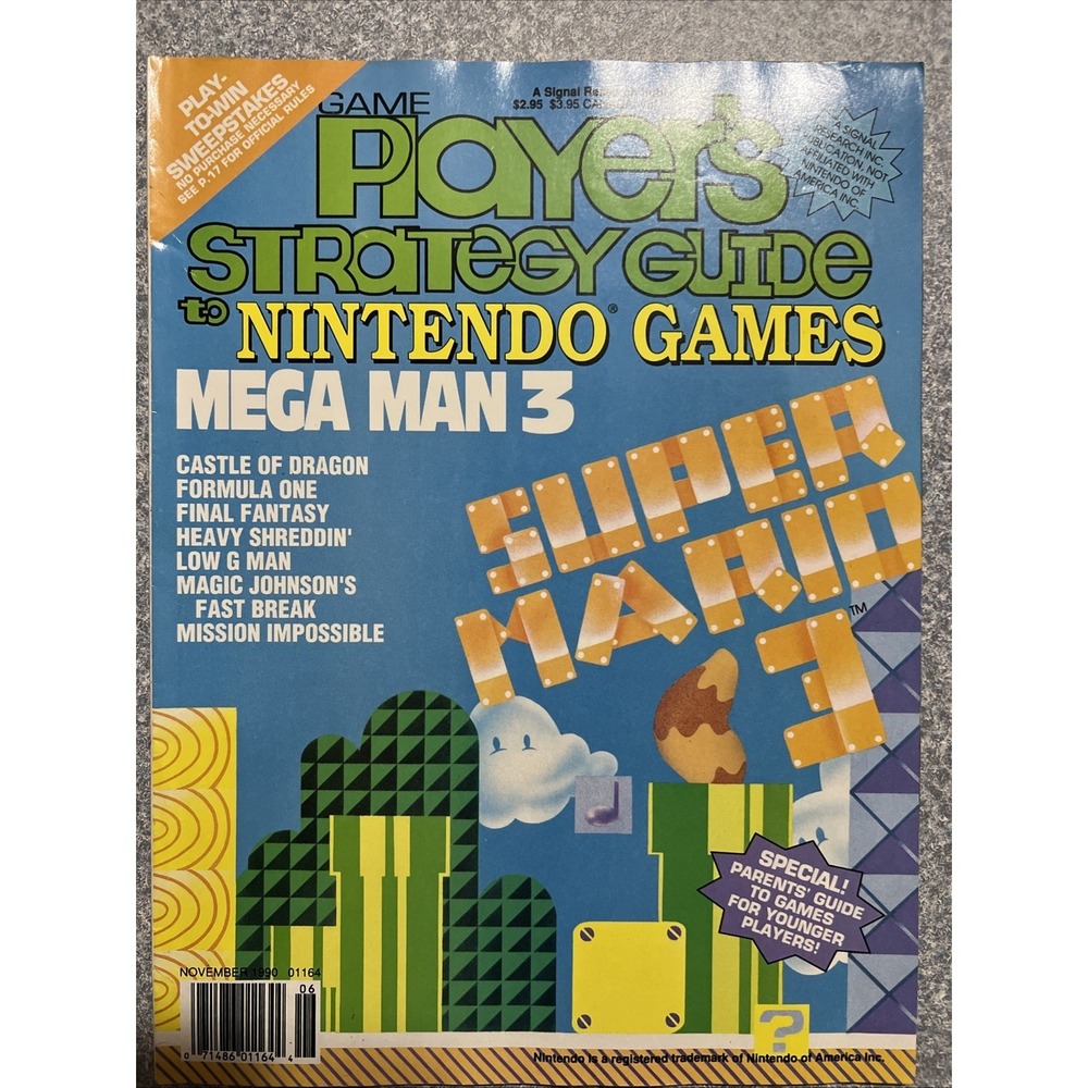 Player's Strategy Guide to Nintendo Games Magazine November 1990‎ Super Mario 3